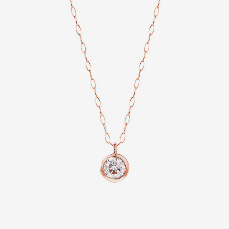 WEB限定】K18 ピンクゴールド ダイヤモンド ネックレス（0.15ct）（0442-7935-0015）｜ESTELLE(エステール）｜ネックレス｜ BLOOM（ブルーム）公式通販