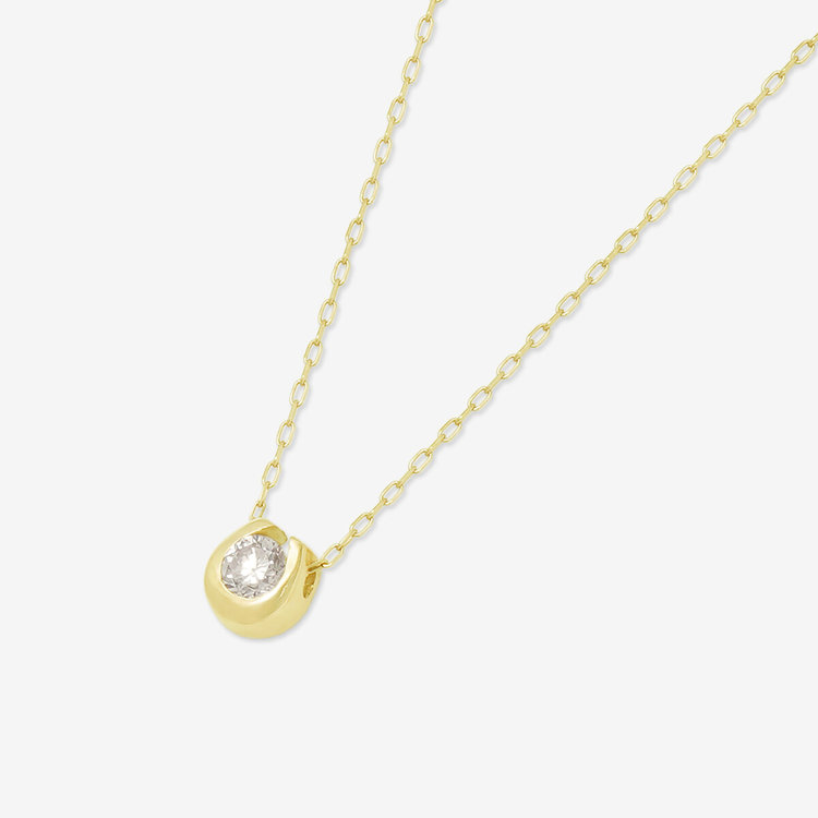 ESTELLE エステール 【WEB限定】K10 イエローゴールド ダイヤモンド 馬蹄 ネックレス イエローゴールド
