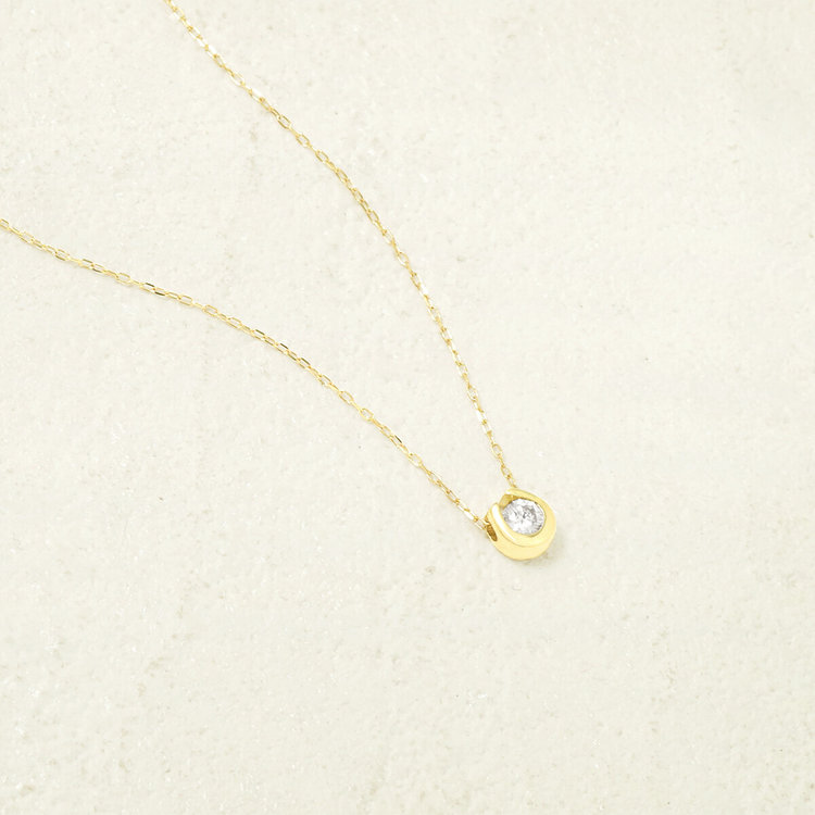 ESTELLE エステール 【WEB限定】K10 イエローゴールド ダイヤモンド 馬蹄 ネックレス イエローゴールド