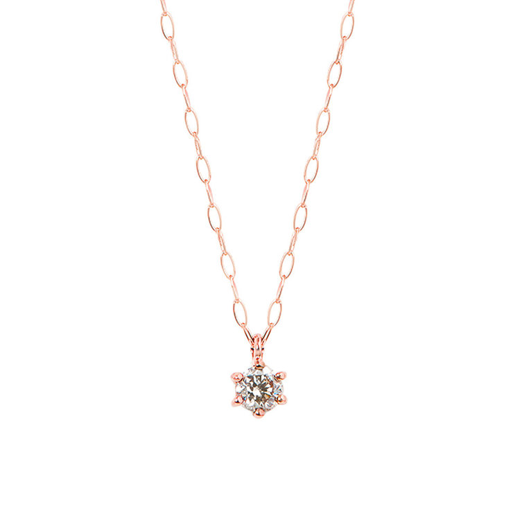 ESTELLE エステール 【WEB限定】K18 ピンクゴールド ダイヤモンド ネックレス（0.06ct） ピンクゴールド