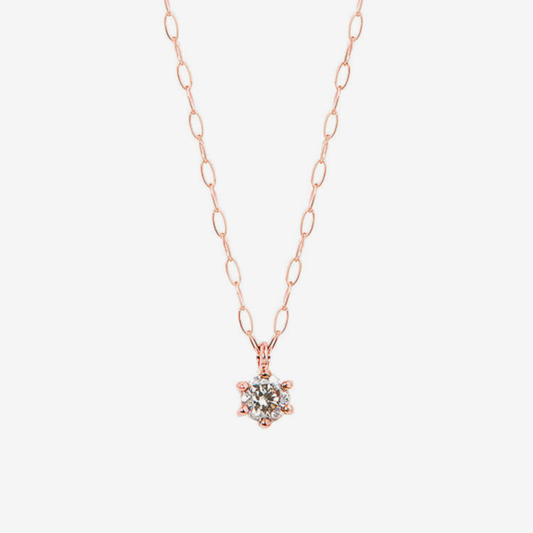 WEB限定】K18 ピンクゴールド ダイヤモンド ネックレス（0.06ct）（0442-8929-0011）｜ESTELLE(エステール ）｜ネックレス｜BLOOM（ブルーム）公式通販