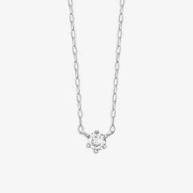 【WEB限定】K18 ホワイトゴールド ダイヤモンド ネックレス（0.15ct）