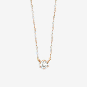 【WEB限定】K18 ピンクゴールド ダイヤモンド ネックレス（0.15ct）