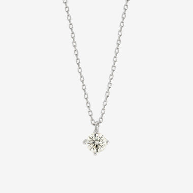 【Heart＆Cupid】プラチナ ダイヤモンド ネックレス（0.25ct）<H&C証明カード/スコープ付>