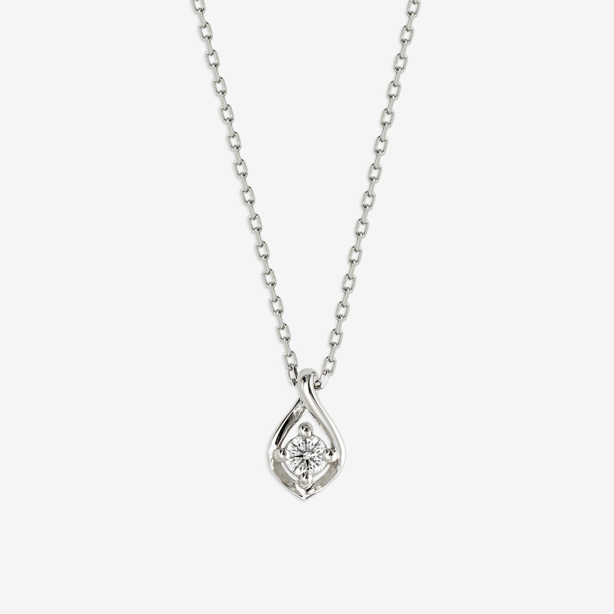 Heart＆Cupid】プラチナ ダイヤモンド ネックレス（0.12ct）<H&C証明