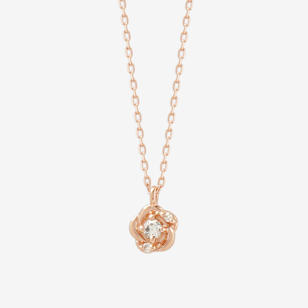 K10 イエローゴールド ダイヤモンド クロス ネックレス（0442-0048