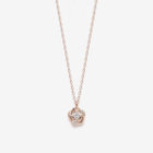 Bloom ピンクゴールド ダイヤモンド フラワー ネックレス WEB限定】K10 ピンクゴールド ダイヤモンド フラワー ネックレス（0442