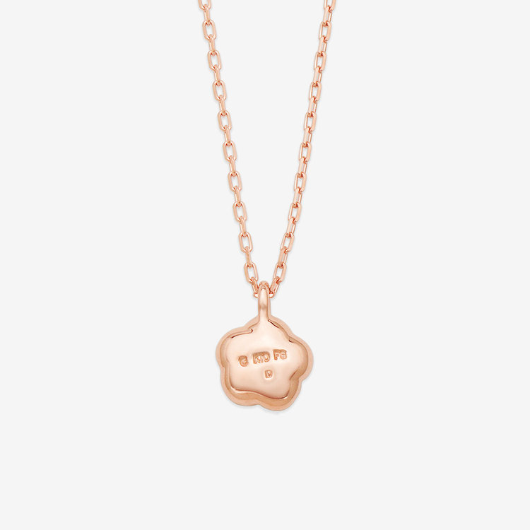 ESTELLE エステール 【WEB限定】【Best Price】K10 ピンクゴールド ダイヤモンド フラワー ネックレス ピンクゴールド