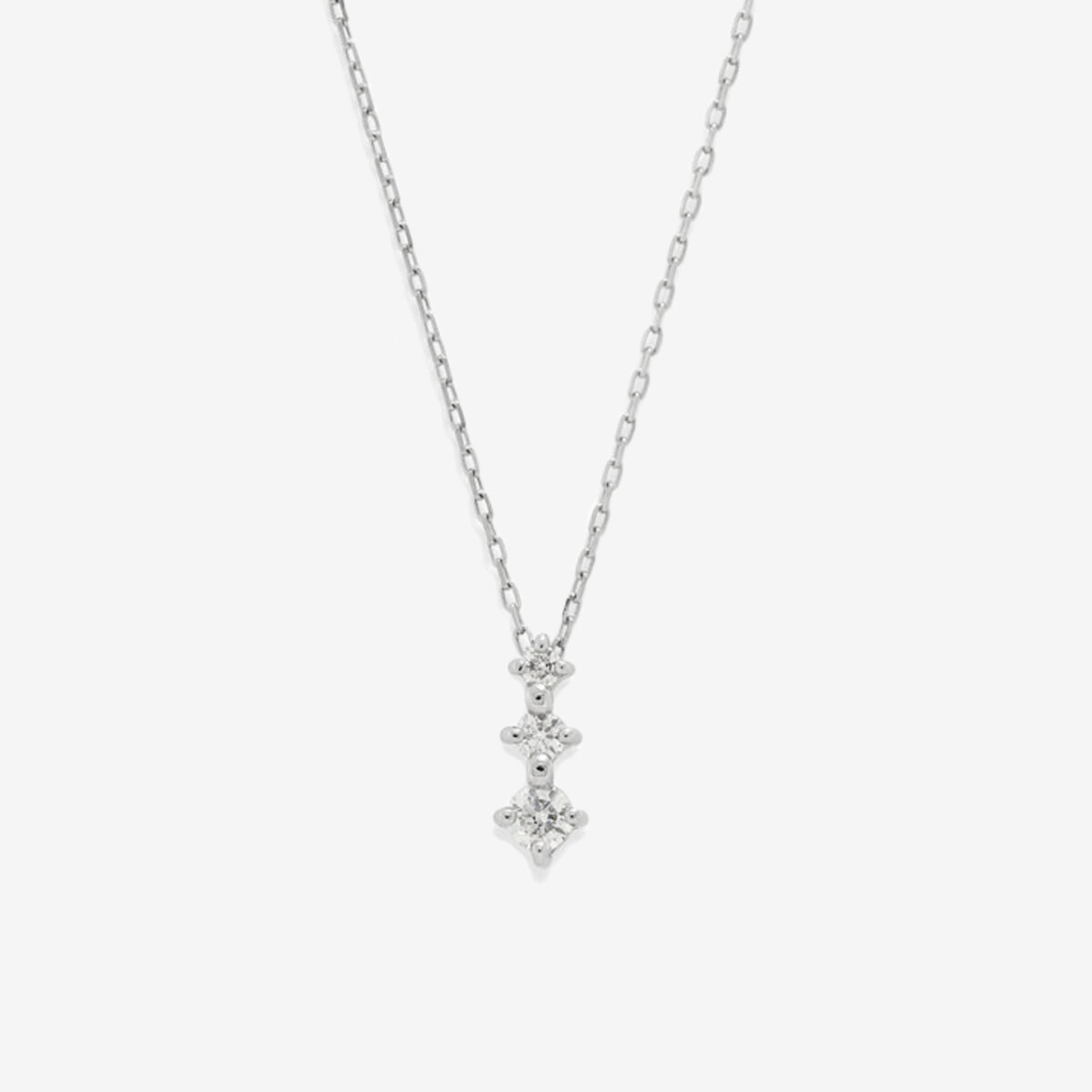 プラチナ ダイヤモンド ネックレス<H&C証明カード/スコープ付>（0442