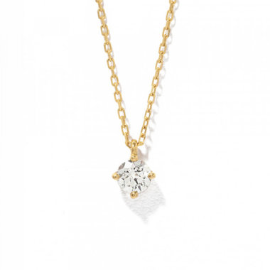 【ドラマ着用】【Heart＆Cupid】K18 イエローゴールド ダイヤモンド ネックレス（0.2ct）<H&C証明カード/スコープ付>