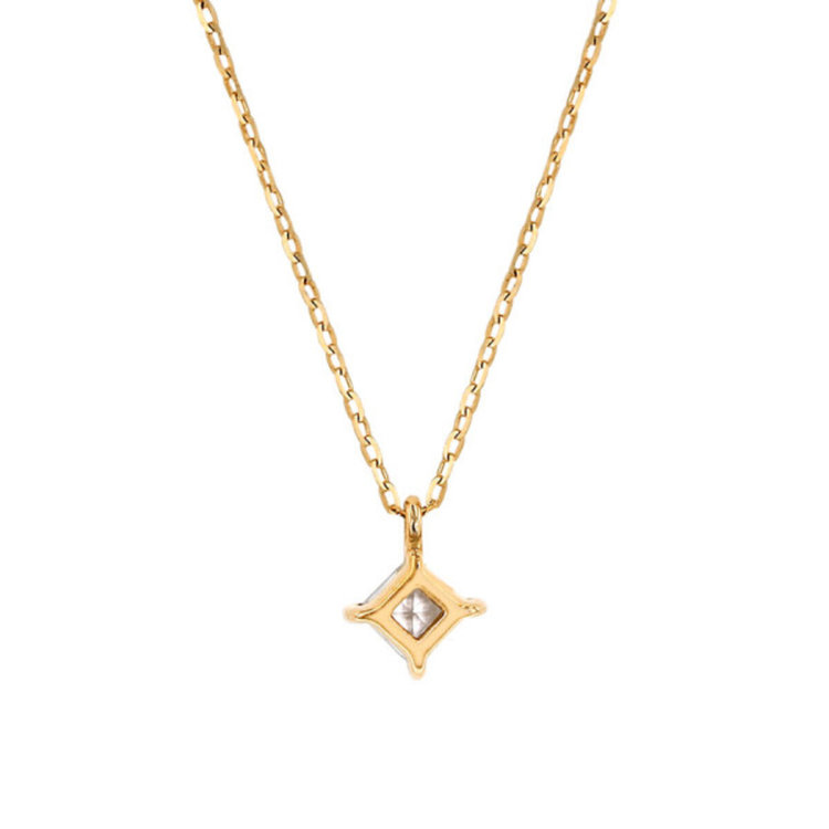 ESTELLE エステール 【ドラマ着用】4月誕生石 K10 イエローゴールド クォーツ ネックレス イエローゴールド