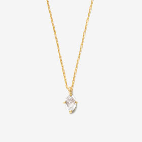 4月誕生石 K10 イエローゴールド クォーツ ネックレス