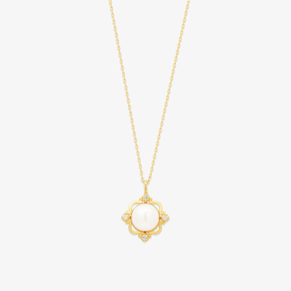 7月誕生石 K10 イエローゴールド ルビー ネックレス（0452-2177