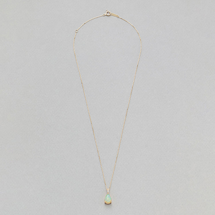 ESTELLE エステール 【公式サイト限定】10月誕生石 K10 イエローゴールド オパール ネックレス イエローゴールド