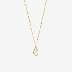 10月誕生石 K10 イエローゴールド オパール ネックレス