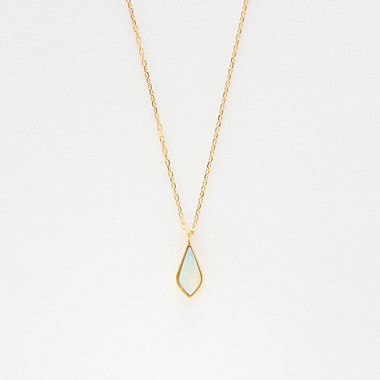 10月誕生石 K10 イエローゴールド オパール ネックレス