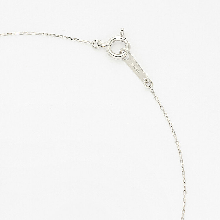 ESTELLE エステール 6月誕生石 K10 ホワイトゴールド あこや真珠 ネックレス ホワイトゴールド