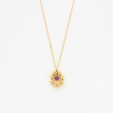 【公式サイト限定】2月誕生石 K10 イエローゴールド アメジスト ネックレス