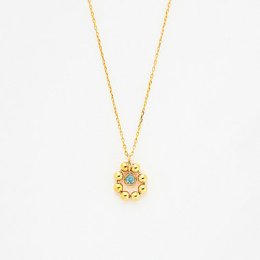 【公式サイト限定】11月誕生石 K10 イエローゴールド ブルートパーズ ネックレス