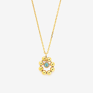 【公式サイト限定】11月誕生石 K10 イエローゴールド ブルートパーズ ネックレス