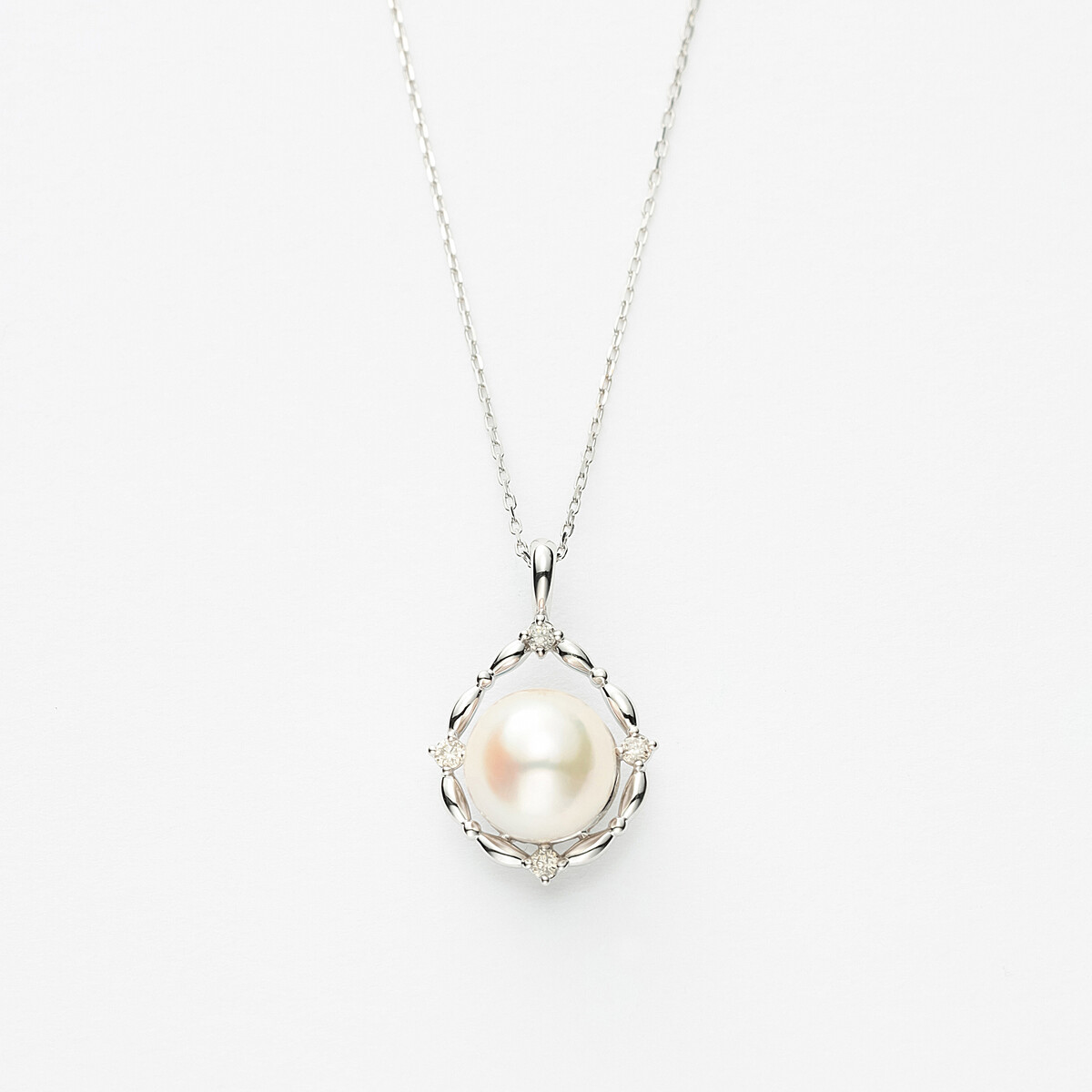 JEWELGARDEN限定】6月誕生石 シルバー あこや真珠 ネックレス