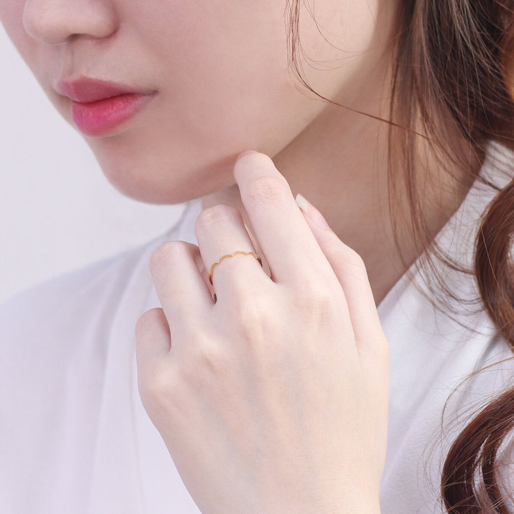 ESTELLE エステール 【WEB限定】シルバー イエローゴールドメッキ リング（指輪） イエロー