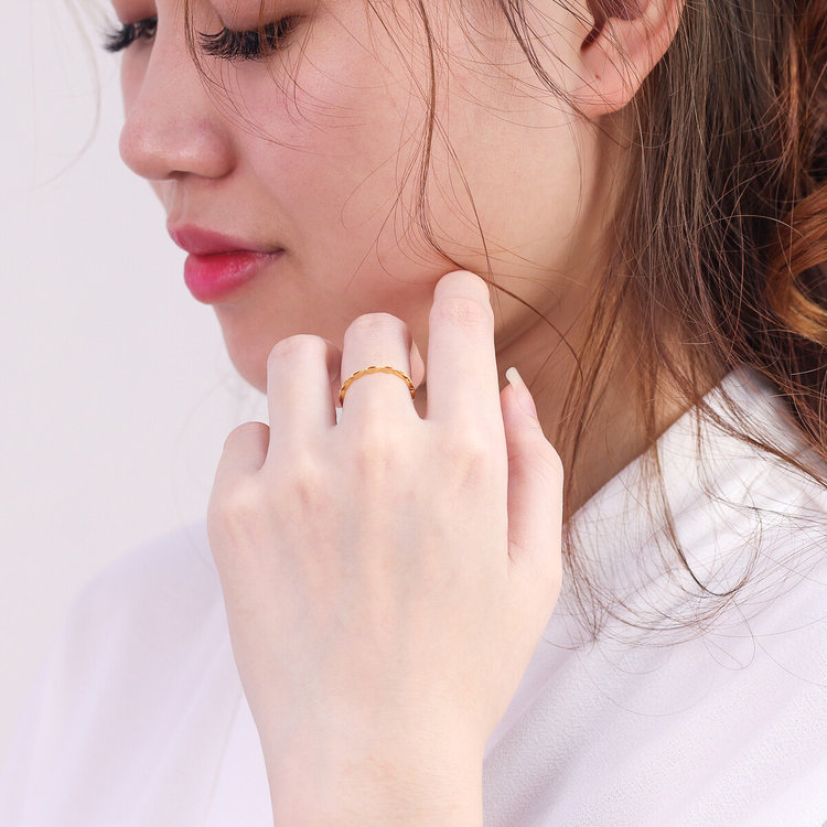 ESTELLE エステール 【WEB限定】シルバー イエローゴールドメッキ リング（指輪） イエロー