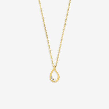 アクセサリー 1075 GLOW】K10 ピンクゴールド ダイヤモンド ネックレス（0.05ct