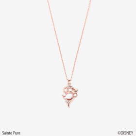 【ディズニー】SMACK シルバー ピンクゴールドメッキ キュービックジルコニア ペアネックレス