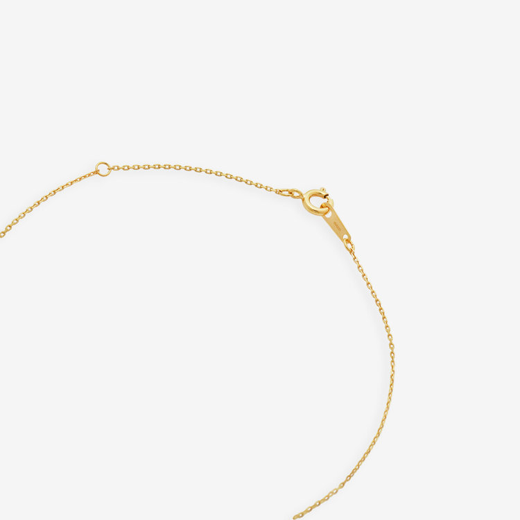 ESTELLE エステール 【ダンシングストーン】シルバー イエローゴールドメッキ キュービックジルコニア ネックレス イエロー