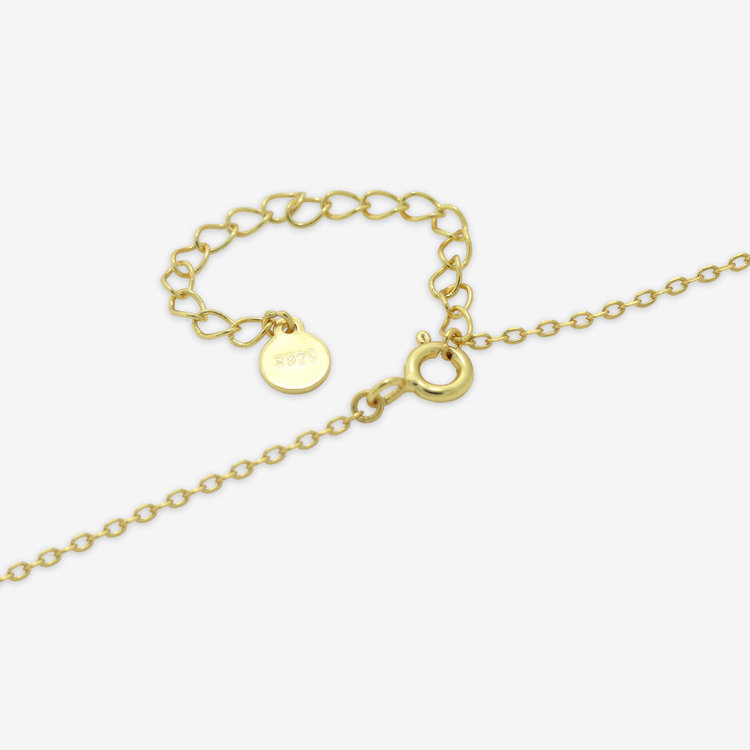 ESTELLE エステール シルバー イエローゴールドメッキ しずく ネックレス イエロー