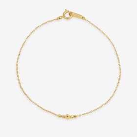 シルバー イエローゴールドメッキ ブレスレット