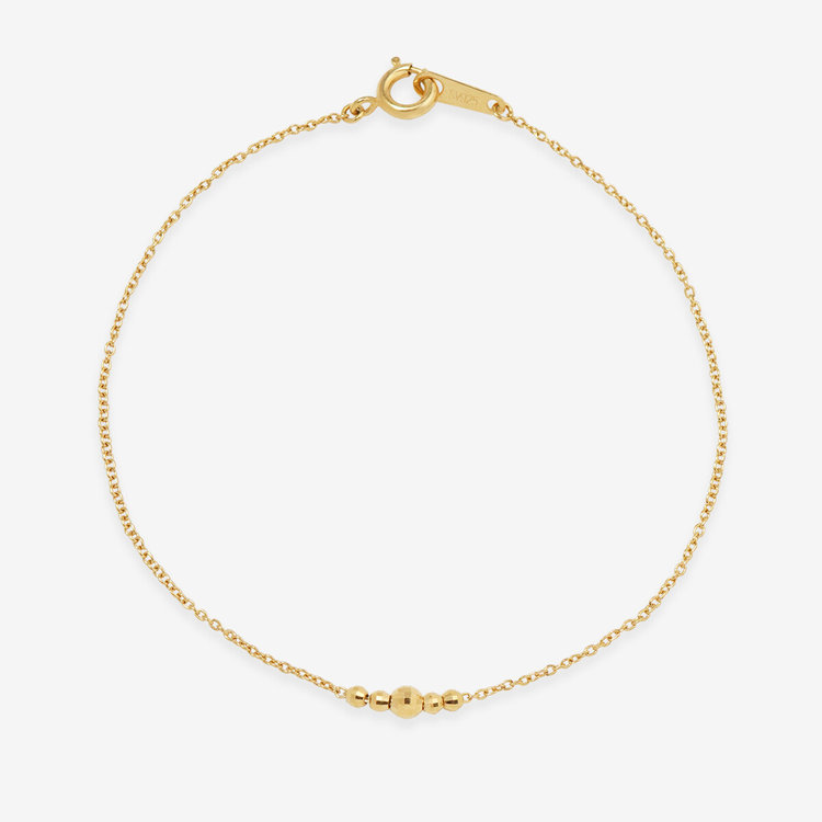 ESTELLE エステール シルバー イエローゴールドメッキ ブレスレット イエロー