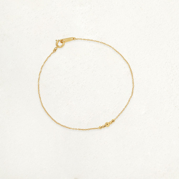 ESTELLE エステール シルバー イエローゴールドメッキ ブレスレット イエロー