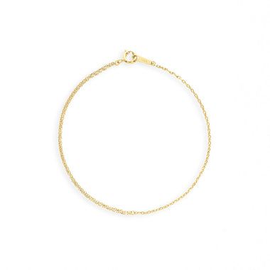 シルバー イエローゴールドメッキ ブレスレット