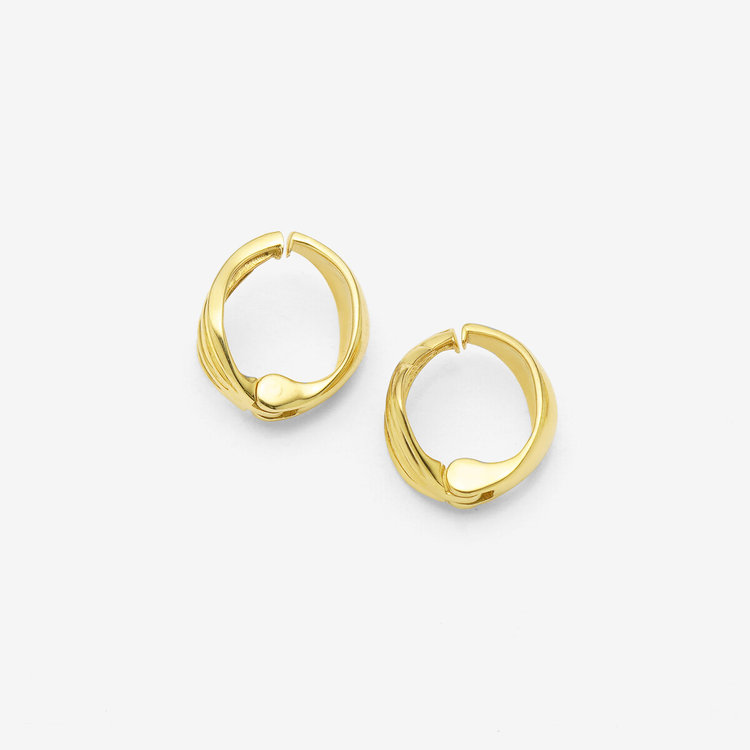 ESTELLE エステール シルバー イエローゴールドメッキ イヤリング イエロー