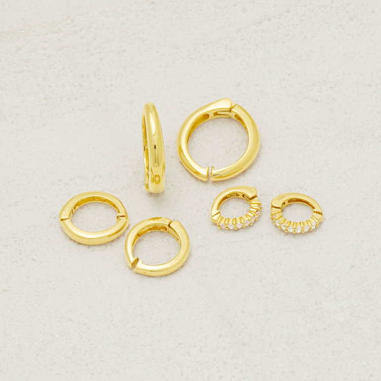 ESTELLE エステール シルバー イエローゴールドメッキ イヤリング イエロー