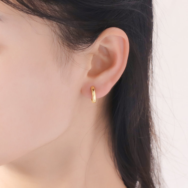 ESTELLE エステール シルバー イエローゴールドメッキ イヤリング イエロー