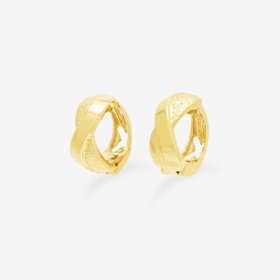 シルバー イエローゴールドメッキ イヤリング