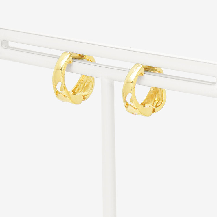 ESTELLE エステール シルバー イエローゴールドメッキ イヤリング イエロー