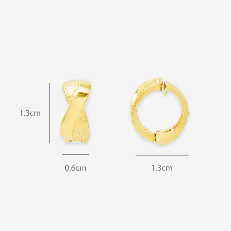 ESTELLE エステール シルバー イエローゴールドメッキ イヤリング イエロー