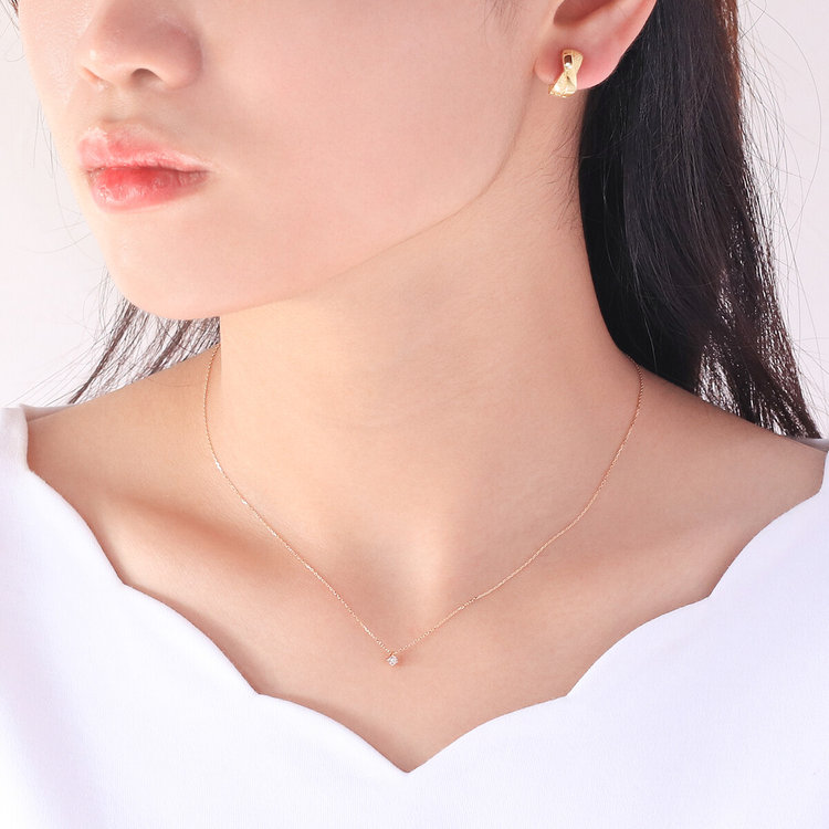 ESTELLE エステール シルバー イエローゴールドメッキ イヤリング イエロー