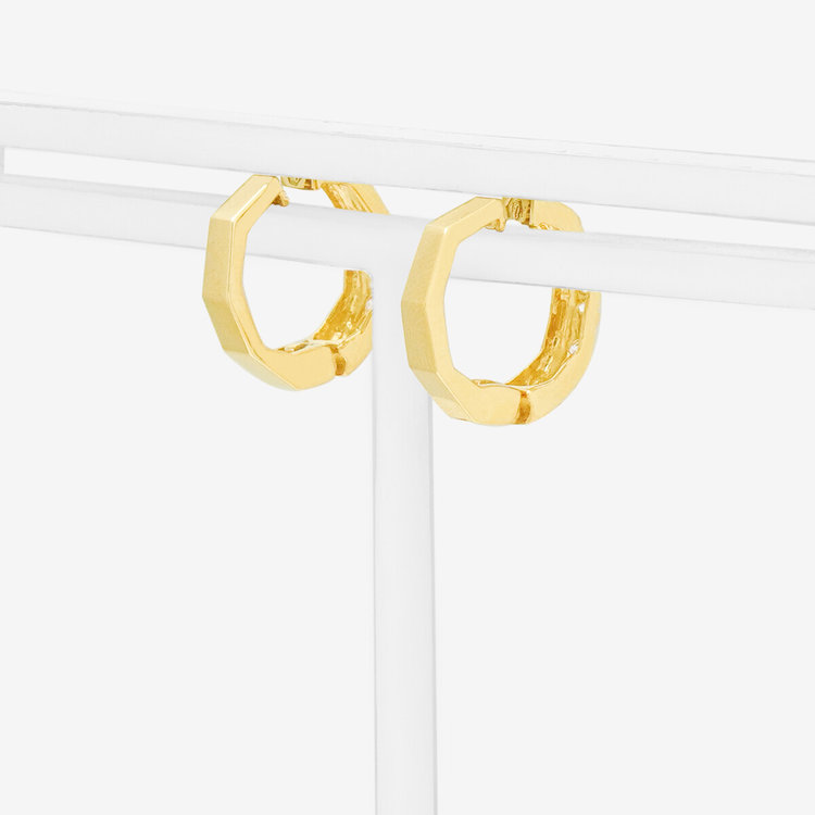 ESTELLE エステール シルバー イエローゴールドメッキ キュービックジルコニア イヤリング イエロー