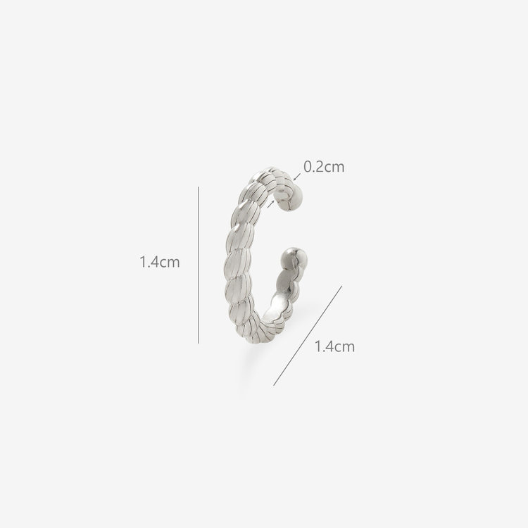 ESTELLE エステール 【WEB限定】シルバー ロジウムメッキ イヤーカフ ※片耳用 シルバー