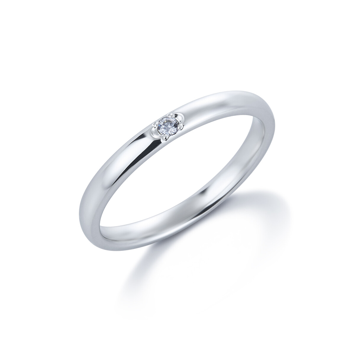 受注生産】プラチナ ダイヤモンド マリッジリング（0.033ct