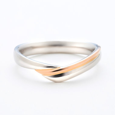 【受注生産】【Embrace　(エンブレイス）】プラチナ/K18ピンクゴールド マリッジリング （メンズ）