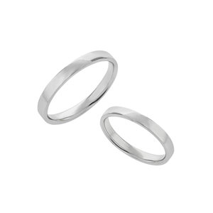 【BLOOM BRIDAL】プラチナ900 ストレート プレーン マリッジリング