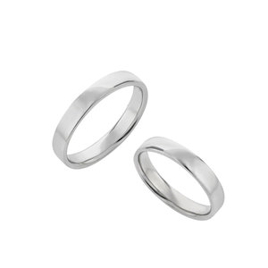 【BLOOM BRIDAL】プラチナ900 ストレート ワイド マリッジリング