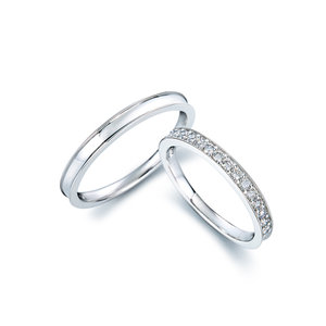 【Tis】【Memory　(メモリー）】プラチナ900 ストレートライン マリッジリング