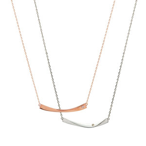 ダイヤモンド ペアネックレス